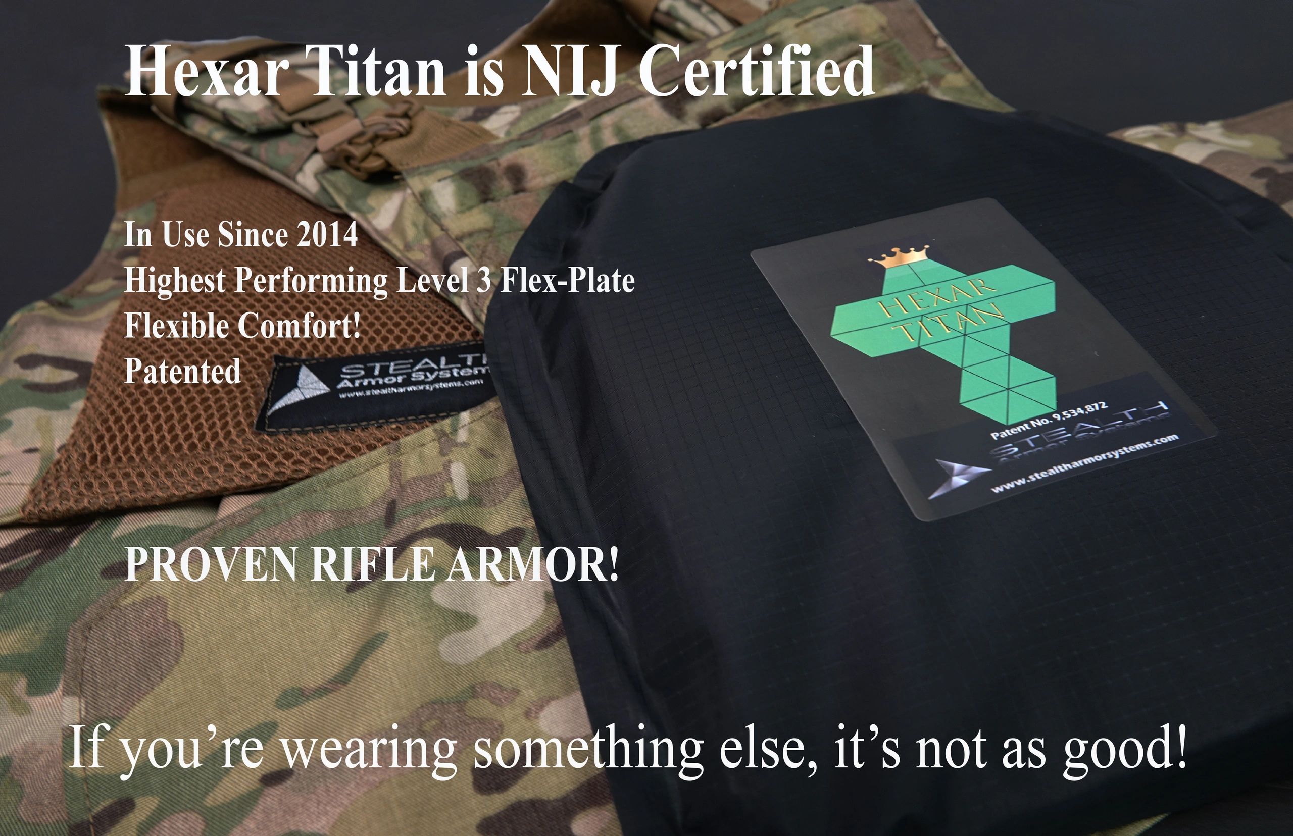 Hexar Flexible Rifle Armor System FRAS Stealth Armor Systems